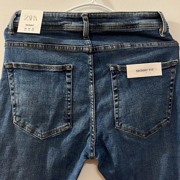 NWT Zara skinny Fit jeans, Size 42 . - Picture 5 of 6